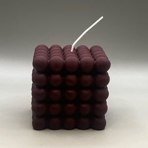 Blood red bubble candle